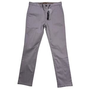 NWT Nifty Genius Mid-Rise Straight Leg Pants 34X33 Gray MSRP $105